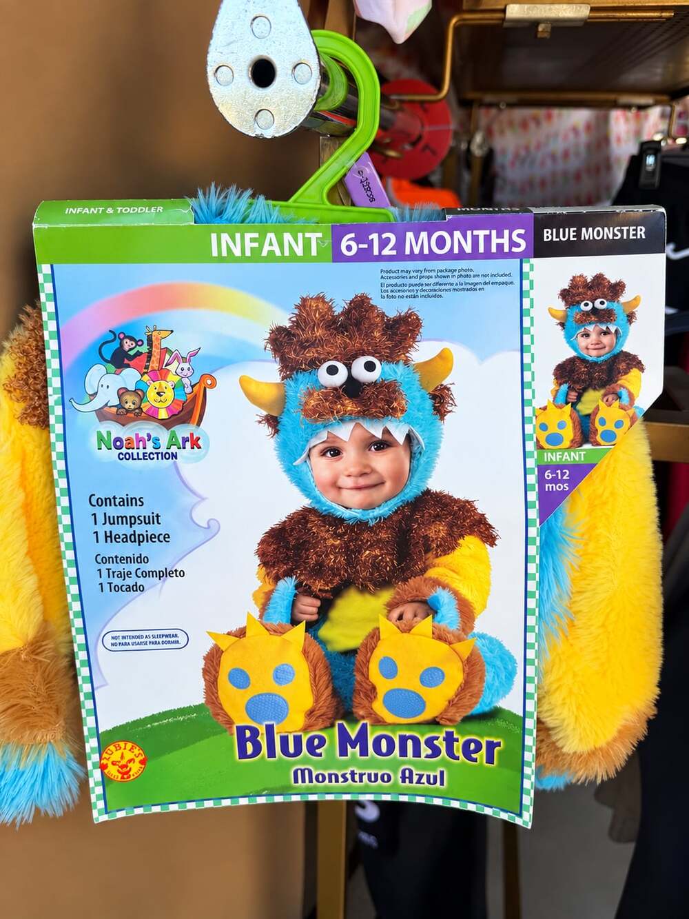 Rubies Noah's Ark Collection Blue Monster Infant Halloween Costume 6-12 Months